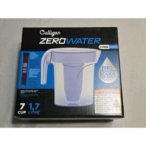 Culligan Zerowater 7-Cup - 1.7 Liter Water Pitcher - Filtration With Tester. NIB